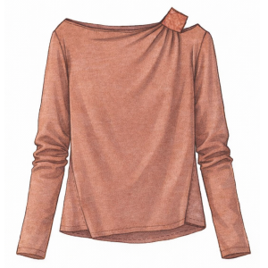 Moldes de confeccion para DAMAS Remeras Remera 7191